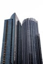 Photo of tall buildings from South Loop in Chicago. Cityscape. Royalty Free Stock Photo
