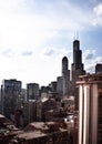 Photo of tall buildings from South Loop in Chicago