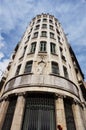 Tall Corner Building in Barcelona Spain