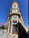 Tall Corner Building in Porto Portugal