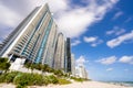 Photo of tall towers on the beach condos and resorts