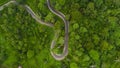 Road in the middle of the mountains of Aceh Indonesia Royalty Free Stock Photo