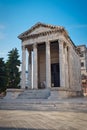 Temple of August in Pula Royalty Free Stock Photo