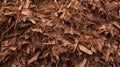 Textured Brown Mulch: Aerial View Of Ricardo Bofill\'s Densely Layered Carving Royalty Free Stock Photo