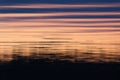 Photo textures. Sunset on the Vuoksa lake. Reflection.