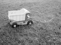 Photo on theme of plastic large children\'s toy truck