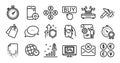 Photo thumbnail, Recovery file and Buying line icons set. Vector