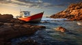 Captivating Coastal Scenes: A Pictorial Storytelling Of Rocky Coastlines And Boats