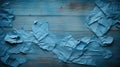 photo torn blue paper Royalty Free Stock Photo