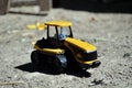 Photo of toy crawler tractor Royalty Free Stock Photo