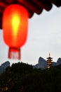 A photo of a traditional Chinese style tower Royalty Free Stock Photo