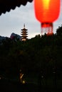 A photo of a traditional Chinese style tower Royalty Free Stock Photo