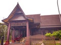 Photo of a traditional Melaka house which is the Pusat Kebudayaan which is a tourist attraction. Royalty Free Stock Photo