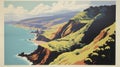 Coastal Beauty: A Stunning Travel Poster Of Haleakala National Park
