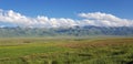 Spring view on Tian-Shan mountains