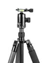 Photo tripod with ball head on white background Royalty Free Stock Photo
