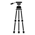 Photo tripod icon simple vector. Camera mobile stand Royalty Free Stock Photo