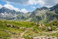 Tristaina high mountain lakes in Pyrenees, Andorra.