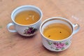 Photo of two cups of green tea Royalty Free Stock Photo