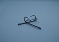 Photo of two double hooks for fishing Royalty Free Stock Photo