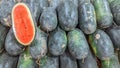photo of the type of oval watermelon for sale