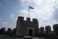 Dover Castle with Union Jack