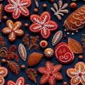 Photo of a variety of beautifully decorated cookies on a table