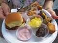 Samples From the Food Tent at the Festival