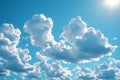 A photo of various clouds in the sky, high quality, high resolution Royalty Free Stock Photo