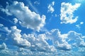A photo of various clouds in the sky, high quality, high resolution Royalty Free Stock Photo