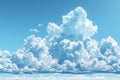 A photo of various clouds in the sky, high quality, high resolution Royalty Free Stock Photo