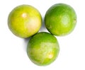 The Photo of a vegetable, lime, on a white background, taken with a 45Mp high resolution camera Royalty Free Stock Photo