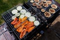 Photo of vegetables on barbecue Royalty Free Stock Photo