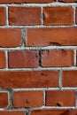 A photo of a very old brick wall with spider hole Royalty Free Stock Photo