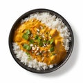 Creamy Carrot And Chicken Peanut Gravy With Rice