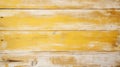 Photo of a vibrant yellow painted wooden wall up close