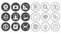 Photo, video icons. Camera, photos and frame. Royalty Free Stock Photo