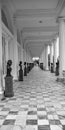 View Of The Corridor With Busts In The Park Of The Catherine Palace Complex, St. Petersburg, Russia.