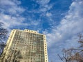 high-rise building against the sky Royalty Free Stock Photo