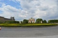 View from Place du Carrousel to Arc de Triomphe du Carrouse yard Royalty Free Stock Photo