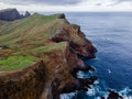 Stunning cliffs and a stunning landscape of Madeira at Ponta de Sao Lourenco - Green mountain landscape