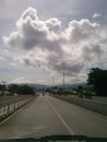 Photo View of road taken at Comoro bridge 1 Royalty Free Stock Photo