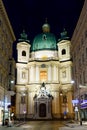 Photo view to the peterskirche st peters church Royalty Free Stock Photo