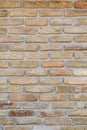 Wall of old bricks - background Royalty Free Stock Photo