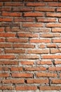 wall texture of piles of bricks and cement Royalty Free Stock Photo
