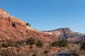 Roadside Scenery in Capitol Reef National Park, Utah Royalty Free Stock Photo