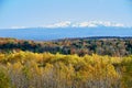 The autumn forests and Changbai Mountains Royalty Free Stock Photo