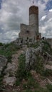 Ruins of castle in Checiny, Poland