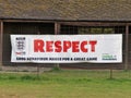 The FA and Football Foundation Respect scheme sign