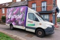 Ocado home delivery van supplying groceries to family home Royalty Free Stock Photo